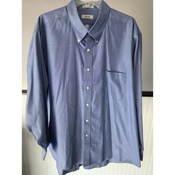 Izod Other - Izod Men's 2XL Long Sleeve Button Shirt Blue